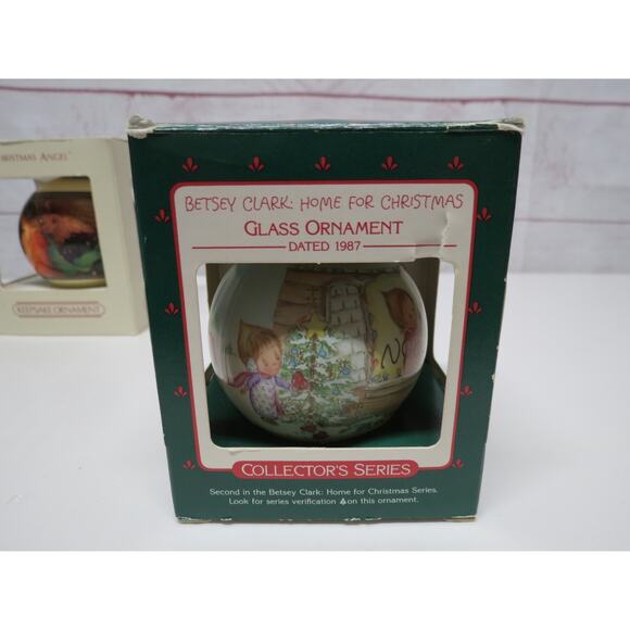 Vintage Lot 14 Hallmark Christmas Ornaments in Boxes Glass Balls 1970s 80s 90s - Picture 12 of 16